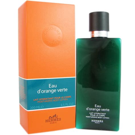 hermès orange verte body lotion.